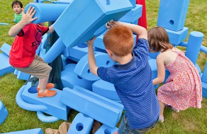 Big Blue Blocks Card Image